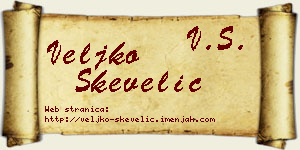 Veljko Skevelić vizit kartica